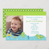 Onder het Zee worden aangepaste uitnodigingen op d (Voorkant / Achterkant)