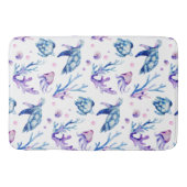 Onder het zee wordt een naadloos patroon gemaakt badmat (Voorkant)