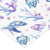 Onder het zee wordt een naadloos patroon gemaakt medium tafelloper (Hoek)