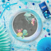 Onder het Zee wordt papieren Borden gemaakt Papieren Bordje (Feest)