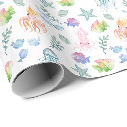 Onder het Zee Wrapping Paper Cadeaupapier (Rol Hoek)