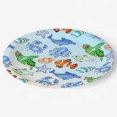 Onder het Zee | Zee Creaters Baby shower Papieren Bordje (Gekanteld)