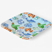 Onder het Zee | Zee Creaters Baby shower Papieren Bordje (Gebogen)