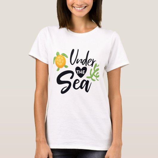 Onder het Zee - Zee Life Turtle T-shirt (Voorkant)