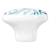 Onder het Zee - Zee schildpad Keramische Knop (Zijkant)