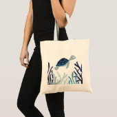 Onder het Zee - Zee schildpad Tote Bag (Voorkant (product))