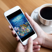 Onder het Zee Zeemeermin 1e Verjaardagsfeest Kaart