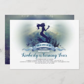 Onder het Zee - Zeemeermin en Zeester Verjaardag Kaart (Voorkant / Achterkant)