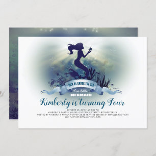 Onder het Zee - Zeemeermin en Zeester Verjaardag Kaart