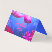 Onder het Zee - Zeemeermin - Etiket Kaart (Voorkant)