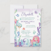 Onder het Zee Zeemeermin Kaart (Voorkant)