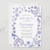 Onder het Zee Zeemeermin Kaart (Voorkant)