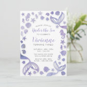 Onder het Zee Zeemeermin Kaart (Staand voorkant)