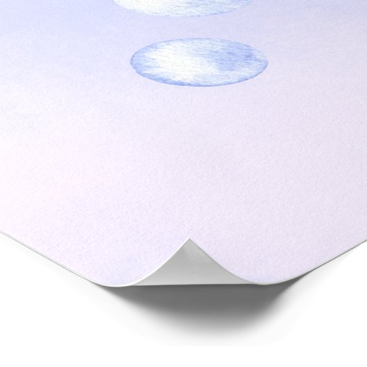 Onder het zee Zeemeermin Milestone Verjaardag Poster (Hoek)