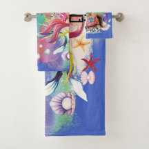 Onder het Zee Zeemeermin Oceaan Paarse Turquoise