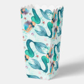 Onder het Zee Zeemeermin Oceaan Paarse Turquoise Bedankdoosjes (Achterkant)