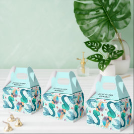 Onder het Zee Zeemeermin Oceaan Paarse Turquoise Bedankdoosjes
