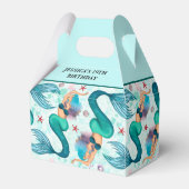 Onder het Zee Zeemeermin Oceaan Paarse Turquoise Bedankdoosjes (Voorkant Zijde)