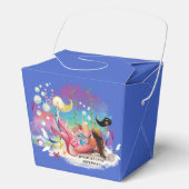Onder het Zee Zeemeermin Oceaan Paarse Turquoise Bedankdoosjes (Voorkant)