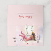 Onder het Zee Zeemeermin Oceaan Paarse Turquoise Plaatskaartje (Buitenkant ongevouwen)