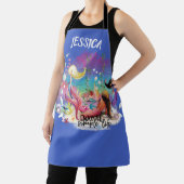 Onder het Zee Zeemeermin Oceaan Paarse Turquoise Schort (Insitu)