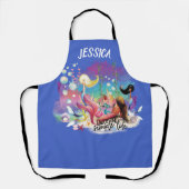 Onder het Zee Zeemeermin Oceaan Paarse Turquoise Schort (Voorkant)