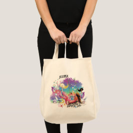 Onder het Zee Zeemeermin Oceaan Paarse Turquoise Tote Bag