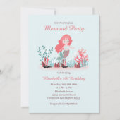 Onder het Zee Zeemeermin Prinsen Verjaardag Kaart (Voorkant)