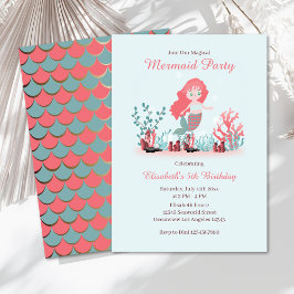 Onder het Zee Zeemeermin Prinsen Verjaardag Kaart