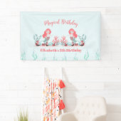 Onder het Zee Zeemeermin Prinses Verjaardagsfeest Spandoek (Insitu)