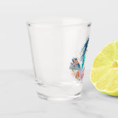 Onder het Zee Zeemeermin Seahorse Beach Seashells Shot Glas (Links)