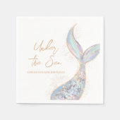 Onder het Zee Zeemeermin Servet (Voorkant)