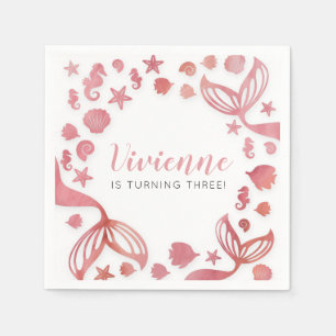 Onder het Zee Zeemeermin Servet