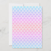 Onder het Zee Zeemeermin Silhouette Verjaardagsmei Kaart (Achterkant)