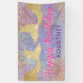 Onder het Zee Zeemeermin Spandoek (Verticaal)