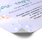 Onder het zee Zeemeermin Tijdcapsule 1e verjaardag Poster (Hoek)