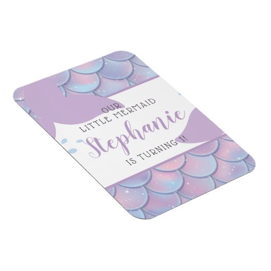 Onder het Zee Zeemeermin Verjaardagsfeest Magneet (Rechterzijde)