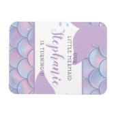 Onder het Zee Zeemeermin Verjaardagsfeest Magneet (Horizontaal)