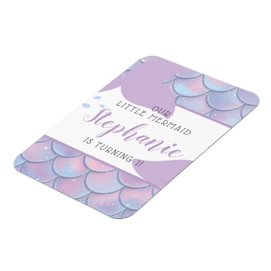 Onder het Zee Zeemeermin Verjaardagsfeest Magneet (Linkerzijde)