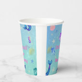 Onder het Zee Zeemeermin Verjaardagsfeest Papieren Bekers (Rechts)