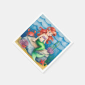 Onder het Zee Zeemeermin Verjaardagsfeest Servet (Hoek)