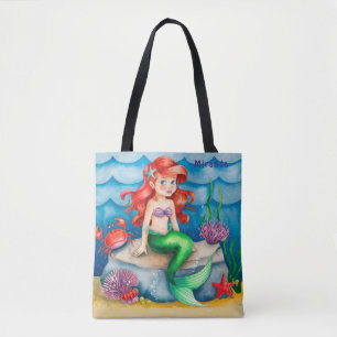 Onder het Zee Zeemeermin verjaardagsfeestje cadeau Tote Bag