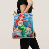 Onder het Zee Zeemeermin verjaardagsfeestje cadeau Tote Bag (Dichtbij)
