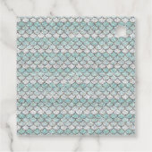 Onder het Zee | Zeemeermin verjaardagsfeestje dank Bedankjes Labels (Achterkant)