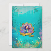 Onder het Zee & Zeemeermin Verjaardagsmeisjesfeest (Achterkant)