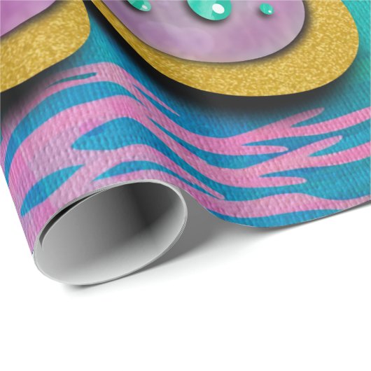 Onder het Zee & Zeemeermin Verjaardagsmeisjesfeest Cadeaupapier (Rol Hoek)