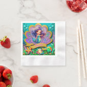 Onder het Zee & Zeemeermin Verjaardagsmeisjesfeest Servet (Insitu)