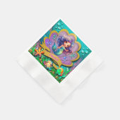 Onder het Zee & Zeemeermin Verjaardagsmeisjesfeest Servet (Hoek)