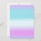 ONDER HET ZEE ZEEMEERMIN VERJAARDAGSUITNODIGING KAART (Achterkant)