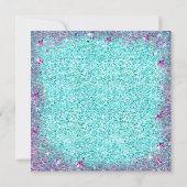 Onder het Zee Zeemeermin Verjaardagsuitnodigingen Kaart (Achterkant)